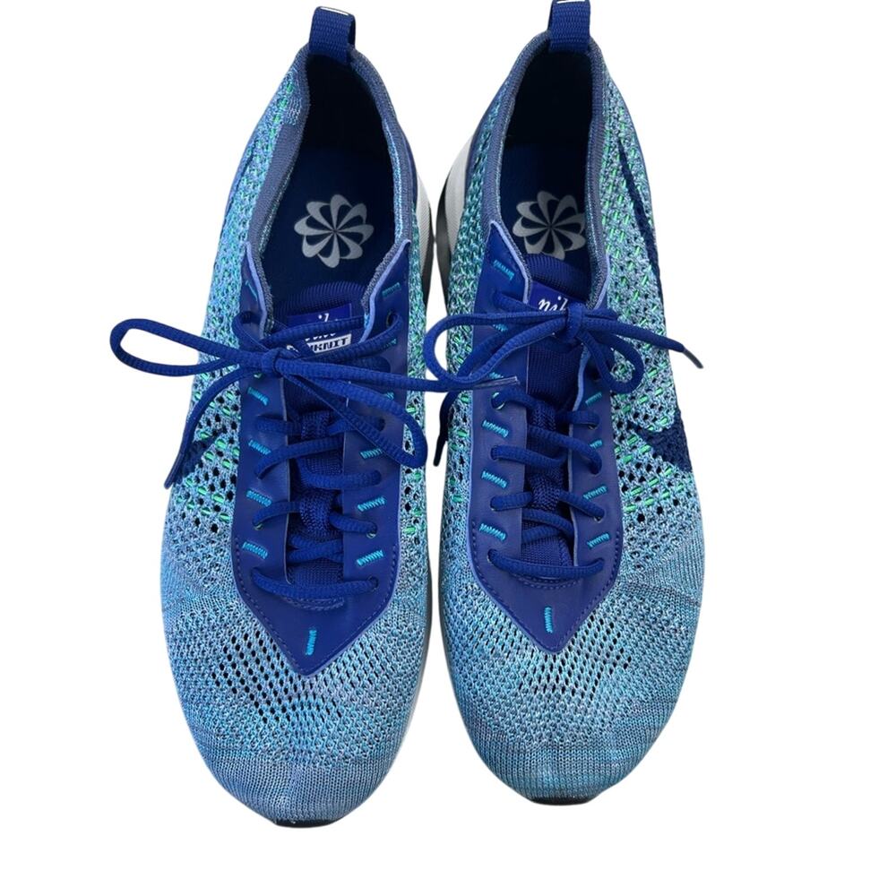 NWOT Nike AirMax Flyknit Racer Men’s Royal Blue Running Shoes